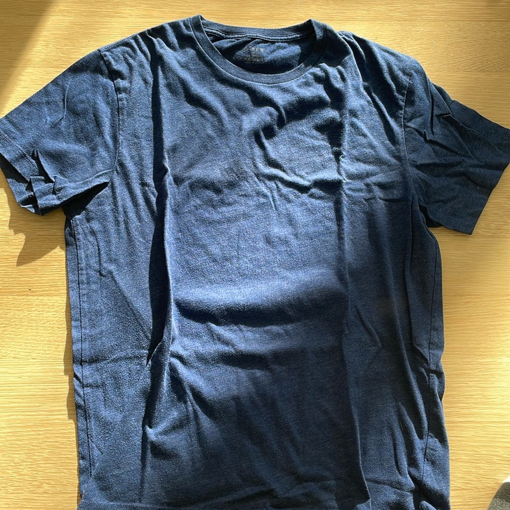 J. Crew Heather Blue Tee, Size M